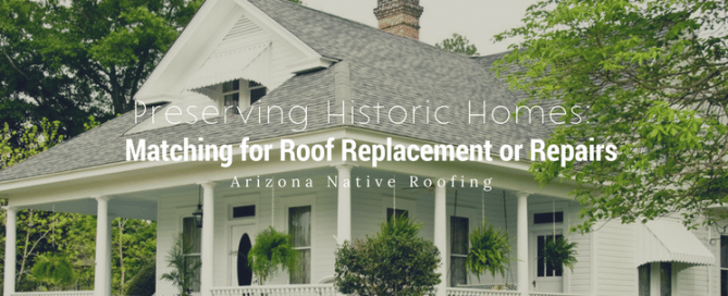 Preserving historic homes: Matching for roof replacement or repairs