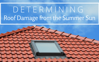 Determining the roof damage from the summer sun