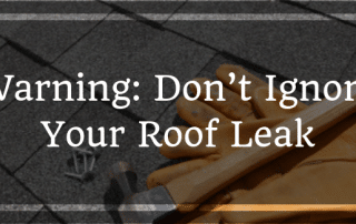 Warning Dont Ignore Yoir Roof Leak