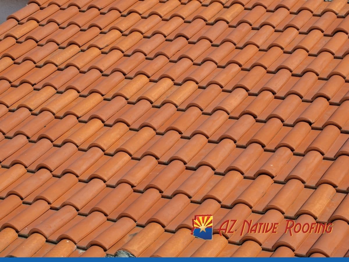 Orange tile roof